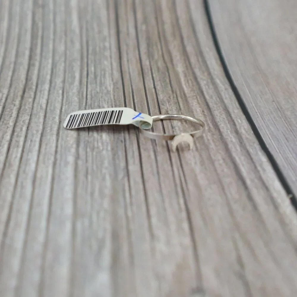 Moon Stacker Ring Silver Bohemian Elegant Casual Modern Timeless Gypsy Party NWT